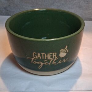 Ceramic Small Bowl with 'Gather Together' Design